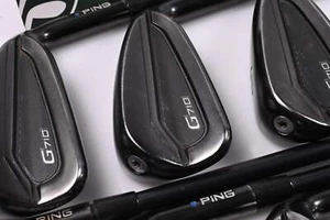 Ping G710 Irons / 5-PW+SW / Blue Dot / Regular Flex Ping Alta CB Red AWT Shafts - Picture 1 of 7