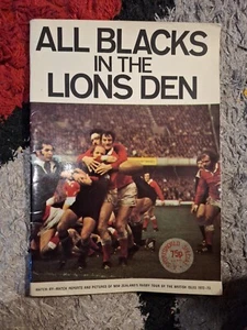 "ALL BLACKS IN THE LION'S DEN, RUGBY" 1972-73, Brochure, programme. Rugby Union - Bild 1 von 8