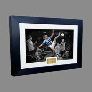 Manchester City Erling Haaland Signed Photo Goal (digital not hand signed) - Picture 1 of 2
