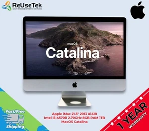 Apple iMac 21.5" 2013 A1418 Intel i5-4570R 2.70GHz 8GB RAM 1TB MacOS Catalina - Picture 1 of 20