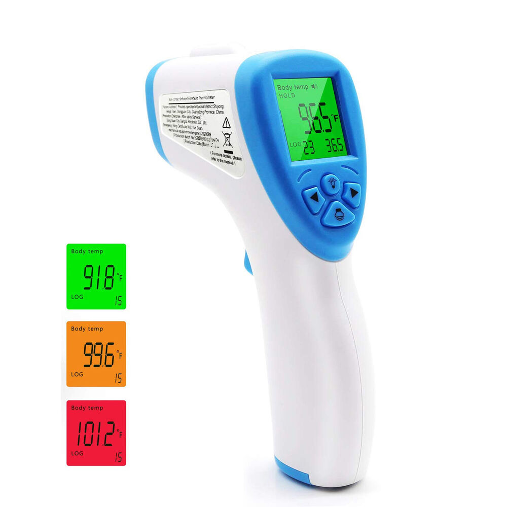 Indigi® Portable Instant Scan Non-Contact Digital Thermometer w/ Back lit LCD