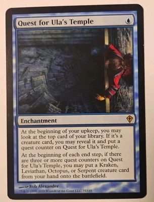Quest for Ula's Temple MTG, Worldwake, Rare, NM - Image 1 of 2
