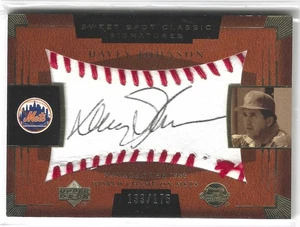 2004 Upper Deck Sweet Spot Classic Davey Johnson #SSA-15 Signatures Auto /175 SP - Picture 1 of 2