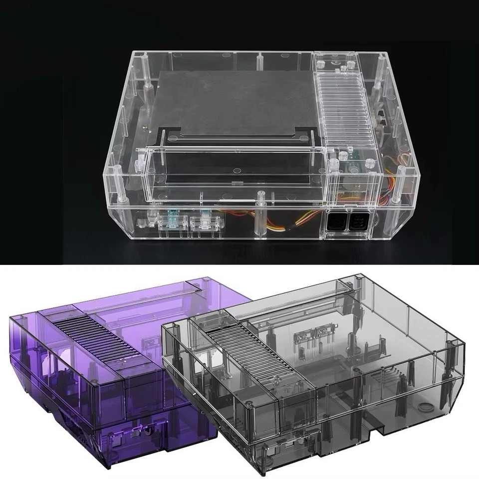 NES Nintendo Housing Replacement Shell Clear Purple, white, black- FAST SHIPPING - Image 1 of 1