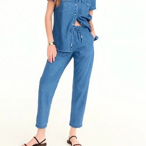J. Crew Seaside Denim Pants in Chambray Size S - Picture 1 of 10