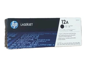 Cartucho de impresora de tóner HP 12A Q2612A negro OEM auténtico original - Imagen 1 de 3