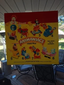 McDonald's, ANIMANIACS, Happy Meal Translite/ TRANSLUCENT Sign 1995  - Picture 1 of 11