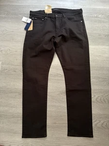 Polo Ralph Lauren Sullivan Slim Mens Black Straight Jeans Waist 36 Leg 32 BNWT - Picture 1 of 11