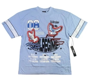 Civil Regime American Classic Oversized hellblaues T-Shirt Herren Größe Large - Bild 1 von 13