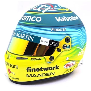 2025 Helm Fernando Alonso Aston Martin F1 Saudi Arabien - Maßstab 1/2 Bell Sp... - Bild 1 von 4