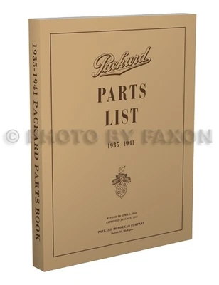 Packard Master Parts Book 1935 1936 1937 1938 1939 1940 1941 Catálogo 6 y 8 Foto 1 de 4