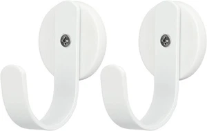2 Pack Magnetic Wreath Hanger Holder Hook 43mm, White - Picture 1 of 7