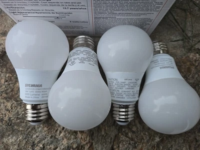 NEW!!! SYLVANIA A19 9W LED Light Bulbs 4 Pieces - Image 1 of 3