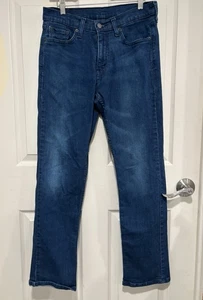 Pantalones de mezclilla Levis 514 para hombre 30x32 lavado oscuro pierna recta elástico cremallera mosca clásicos - Imagen 1 de 9