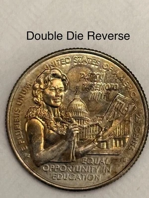 Variety Toned Double Die 2024 D 25C Patsy Takemoto Mink  (See All Photos) - Image 1 of 4