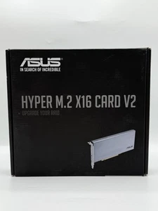 ASUS Hyper M.2 X16 PCIe 3.0 X4 Expansion Card V2 Supports 4 NVMe M.2 - OPEN BOX - Bild 1 von 3