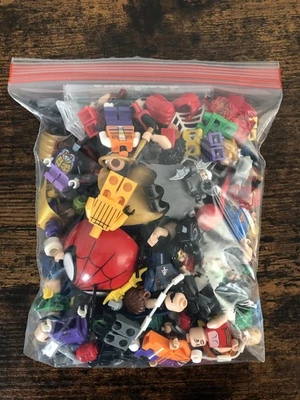 Lego Superheroes: 1 Quart Bag of Marvel/ Dc Superhero MiniFigures Parts & Pieces - Image 1 of 4
