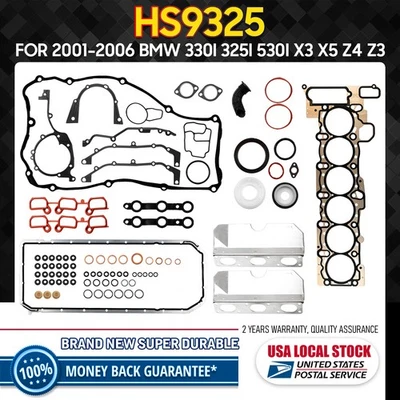 Nuevo juego completo de juntas de motor para BMW 325i 330i 525i 530i 2,5 L 3,0 L 2001-2005 - EE. UU. Foto 1 de 4