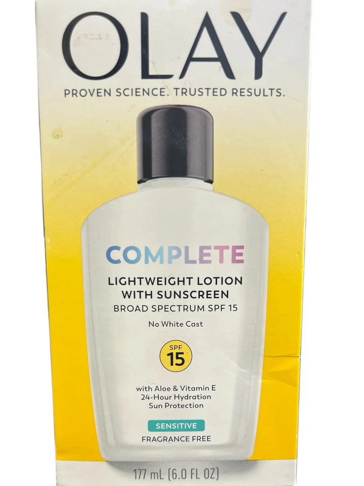 Olay Loción Hidratante Completa con FPS 15 Sensible, 6.0 OZ Foto 1 de 1