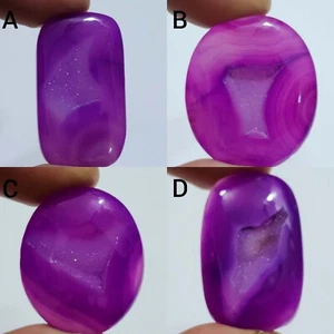 AAA+ Designer Fenster Druzy Achat Cabochon Mix Form lose Edelstein für Schmuck - Bild 1 von 13