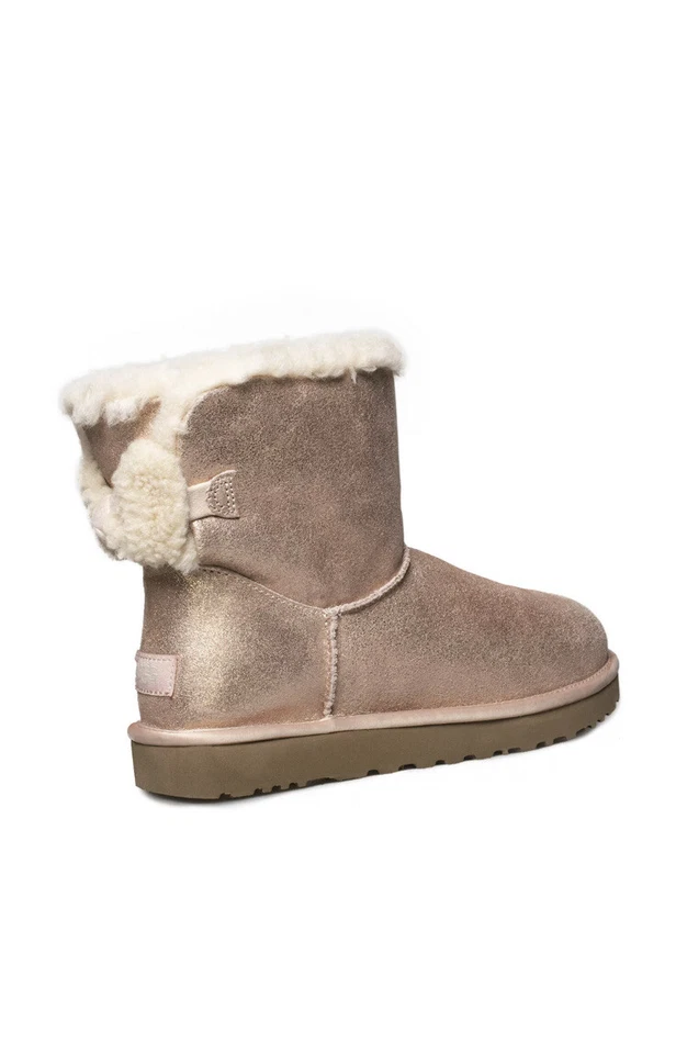 Defect Womens Size 6 Rose Gold UGG Arielle Sparkle Sheepskin BOOTS 1112090