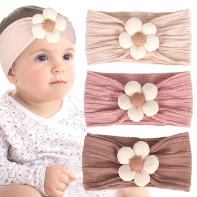 Baby Girl Headband With Bows Cute Floral Headband Elastic /? *? - Image 1 of 4