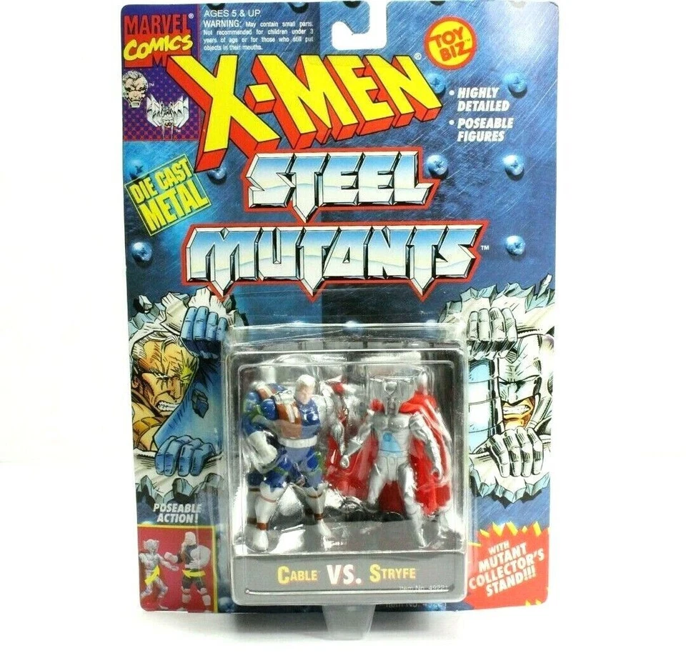 0vtg NOS Marvel X-men Mutants Wolverine VS SIL Die Cast Metal Toy Biz Figure