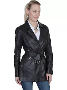 Abrigo de cordero lavado para mujer Scully L330 - Imagen 1 de 3