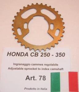 Honda CB350 1968-1972 Cappellini árbol de levas cadena de distribución piñón ajustable #78 - Imagen 1 de 1