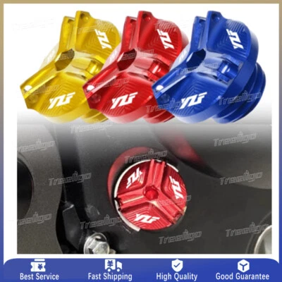 For Yamaha YZFR1 R1M R3 R6 R15 Engine CNC Aluminum Oil Filler Cap Plug Cover Cap - Image 1 of 4