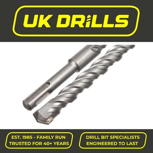 SDS+ PLUS MASONRY DRILL BIT, TUNGSTEN CARBIDE TIP, FOR STONE CONCRETE BRICK - Picture 1 of 6