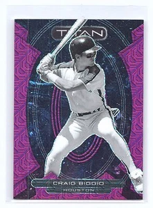 2023 Panini Chronicles: Titan Purple Mojo #20 Craig Biggio #/50 - Bild 1 von 2