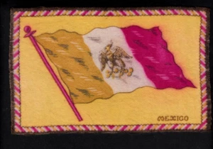 "Bandera de fieltro premium de tabaco c1910 - MÉXICO - 8"" x 5"" - Imagen 1 de 2
