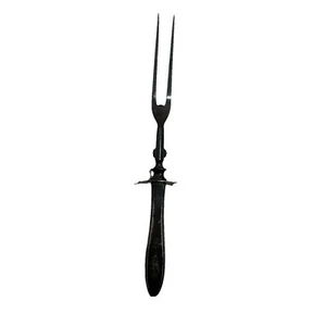Vintage Solid Metal Meat Fork Heavy Duty - Picture 1 of 5