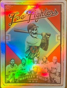 FOO FIGHTERS CHICAGO IL STICKER/POSTER FOIL WRIGLEY FIELD - Picture 1 of 4