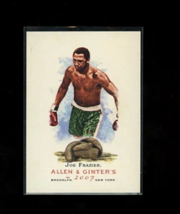 2007 TOPPS ALLEN & GINTER JOE FRAZIER BOXING LEGEND #82 HEAVYWEIGHT CHAMPION - Picture 1 of 2
