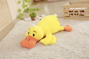 Duck Plush Dolls Stuffed Soft Yellow Duck Pillow Cushion Cute Duck Toys 35cm - Picture 1 of 12