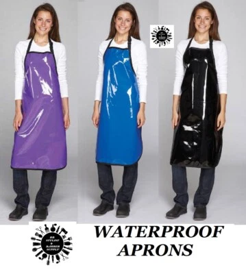 Barber Stylist Groomer WATERPROOF APRON Bib Grooming Hair,Stain Repellant Vinyl - Image 1 of 4