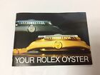 ROLEX YOUR ROLEX OYSTER VINTAGE BOOKLET IN ENGLISH 1987 FREE SHIPPING 