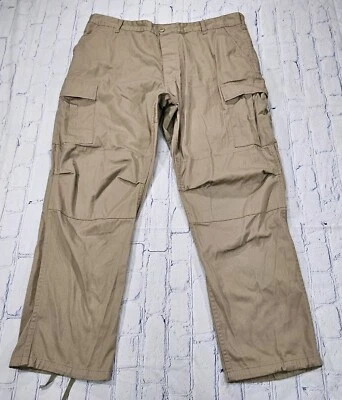 Pantalones tácticos de carga Rothco BDU militares con botones beige para hombre talla XL regular  Foto 1 de 4