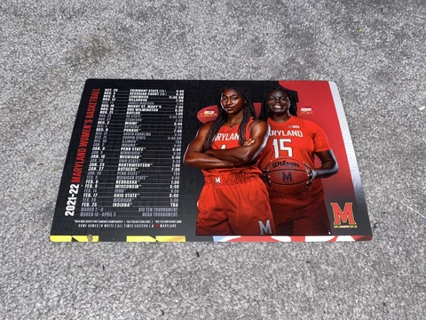 2021-2022 MARYLAND MD TERPS TERRAPINS WOMEN’S BASKETBALL NEW MAGNET SCHEDULE Cover