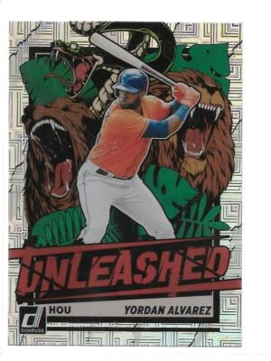 2021 Donruss Unleashed Vector #1 Yordan Alvarez - Image 1 of 2