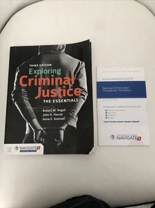 Exploring Criminal Justice the Essentials 3rd Ed by Regoli, Hewitt + ACCESS CODE - Picture 1 of 6