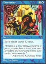 MTG magic cards 1x x1 Light Play, English Prosperity Visions