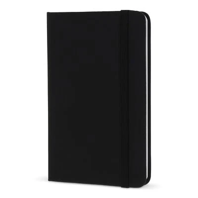TOPPOINT Notizbuch / DIN A6 / 192 S. / liniert / PU Hardcover / Farbe: schwarz