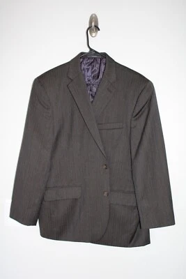 ABRIGO DEPORTIVO MARRÓN A RAYAS JOSEPH ABBOUD 100% LANA talla 44S blazer/chaqueta de traje Foto 1 de 4