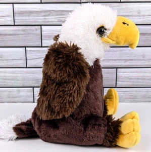 Ganz Webkinz Eagle Stuffed Plush Bean Toy Fuzzy American Bald Eagle No Code - Picture 1 of 8