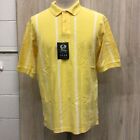 VINTAGE GEAR FOR SPORTS MEN'S YELLOW POLO SHIRT SIZE L NWT V2