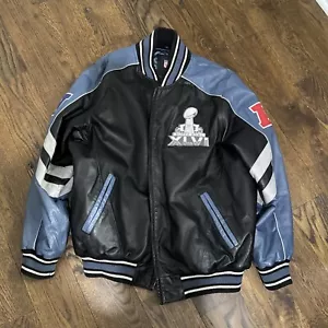 NFL SUPERBOWL 2012 Lederjacke Herren Patriots Vs Giants XL Indianapolis - Bild 1 von 13