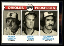 Mark Corey / John Flinn / Sammy Stewart RC 1979 Topps #701